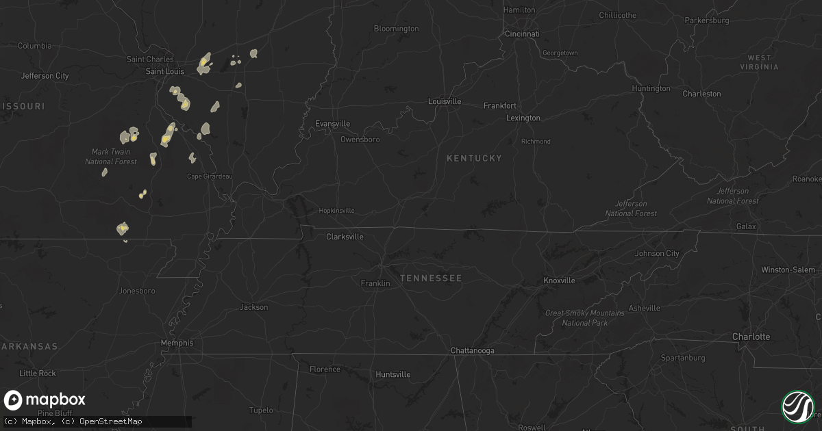 Hail map on April 18, 2013