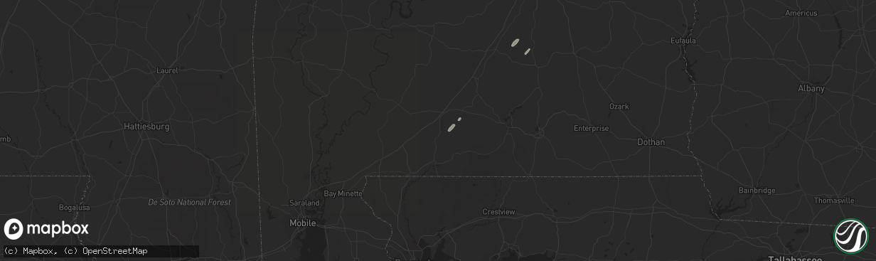 Hail map in Castleberry, AL on April 18, 2019