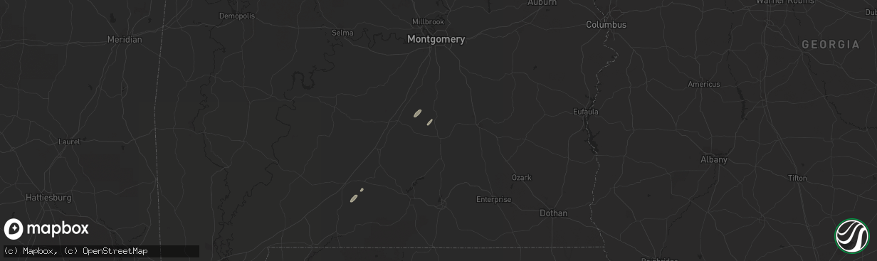 Hail map in Luverne, AL on April 18, 2019