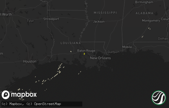 Hail map preview on 04-18-2019