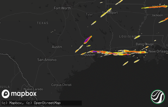 Hail map preview on 04-18-2020