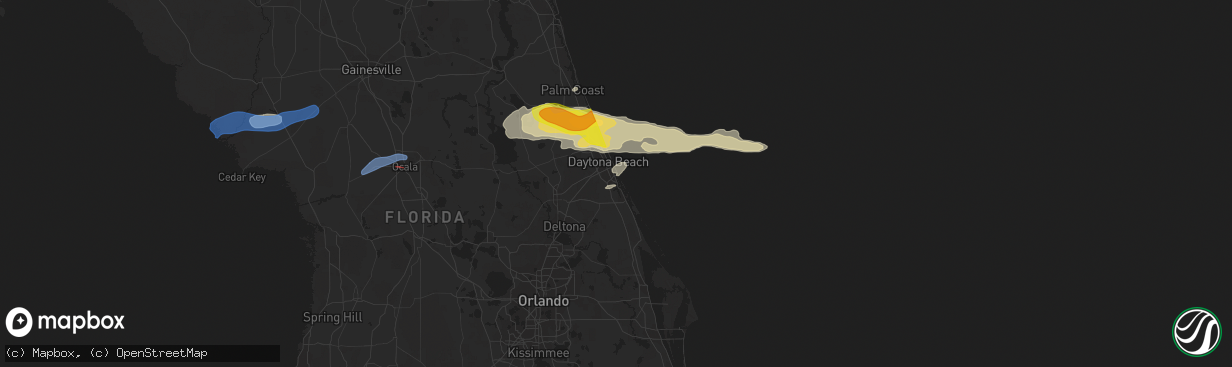 Hail map in Port Orange, FL on April 18, 2021