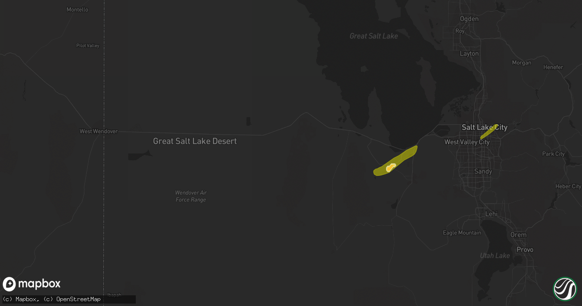 Hail map in Grantsville, UT on April 18, 2023