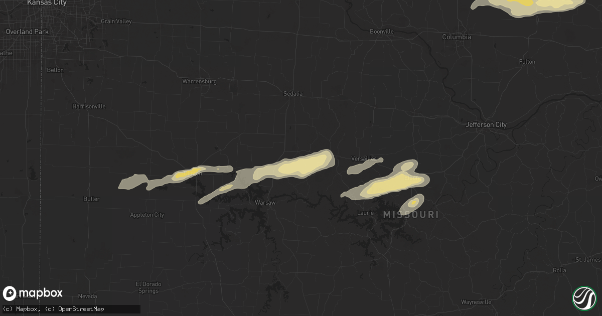 Hail map in Cole Camp, MO on April 18, 2024