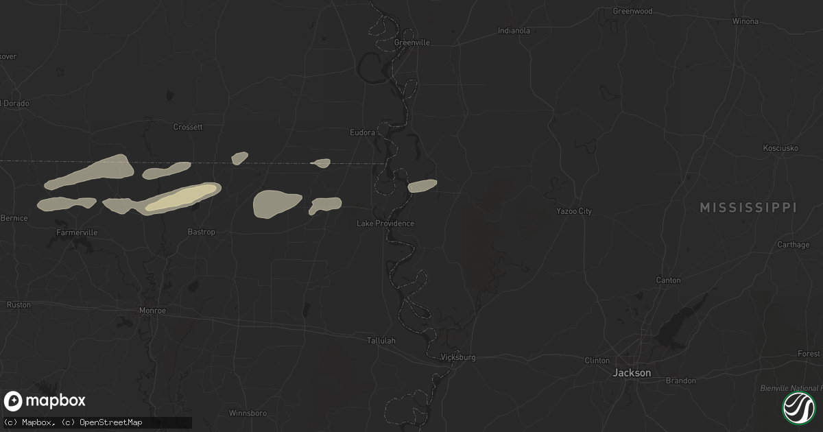 Hail map in Mayersville, MS on April 18, 2024