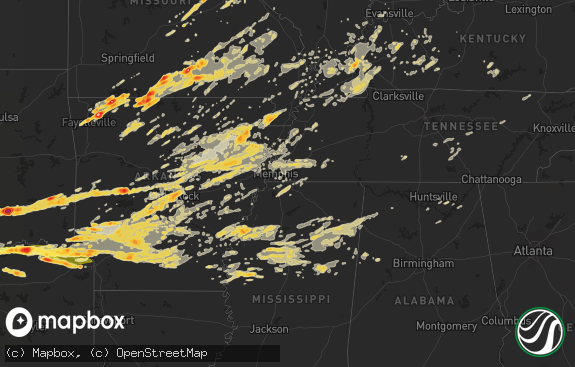 Hail map preview on 04-19-2011