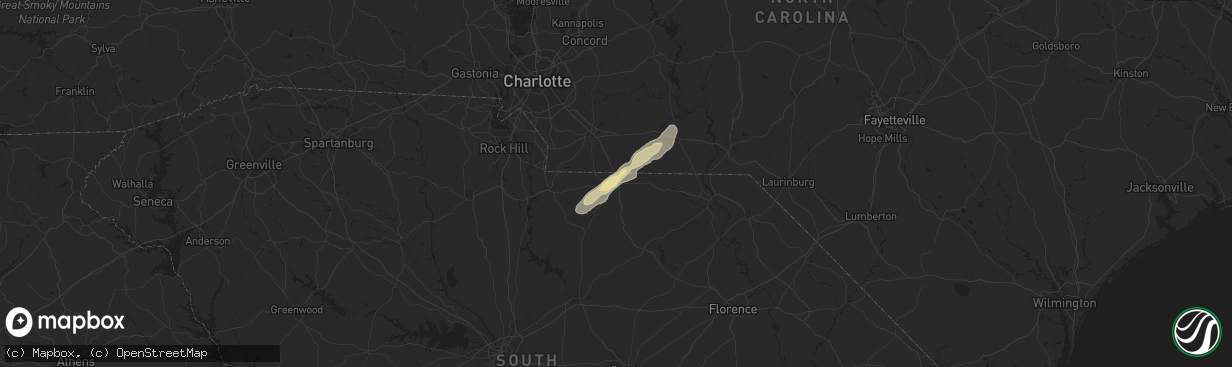 Hail map in Pageland, SC on April 19, 2013