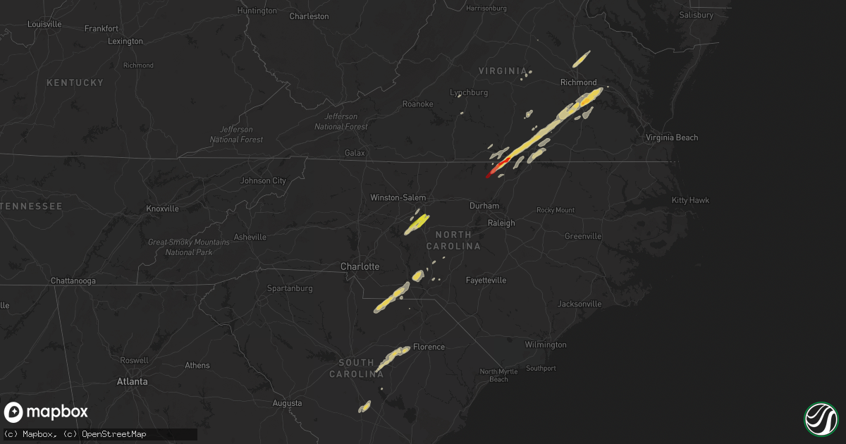 Hail map on April 19, 2013