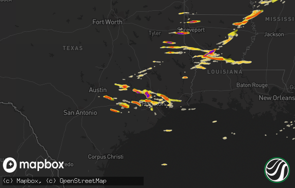 Hail map preview on 04-19-2015