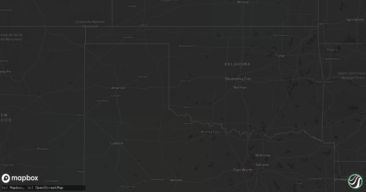Hail map on April 19, 2019