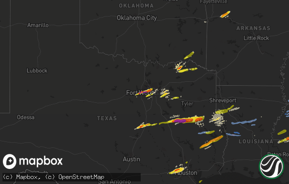 Hail map preview on 04-19-2020