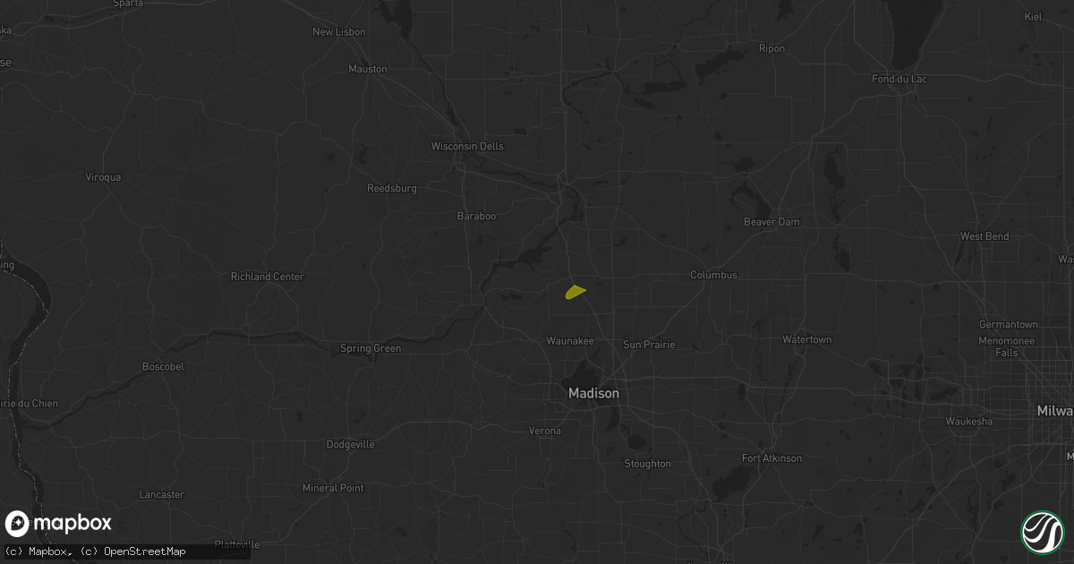 Hail map in Lodi, WI on April 19, 2023