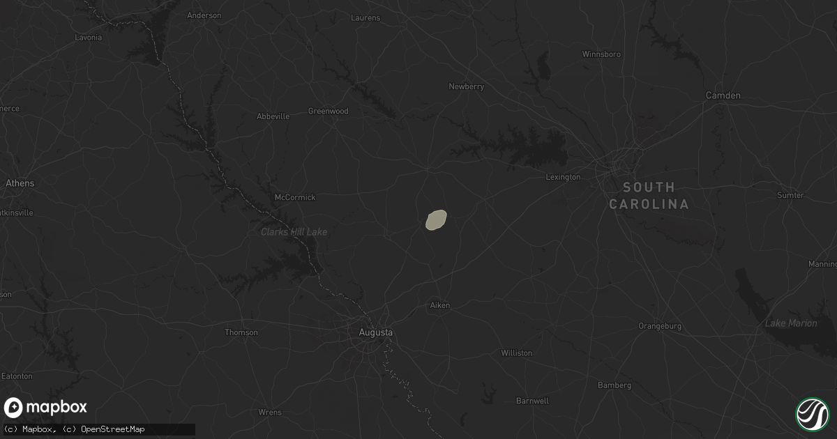 Hail map in Johnston, SC on April 19, 2024