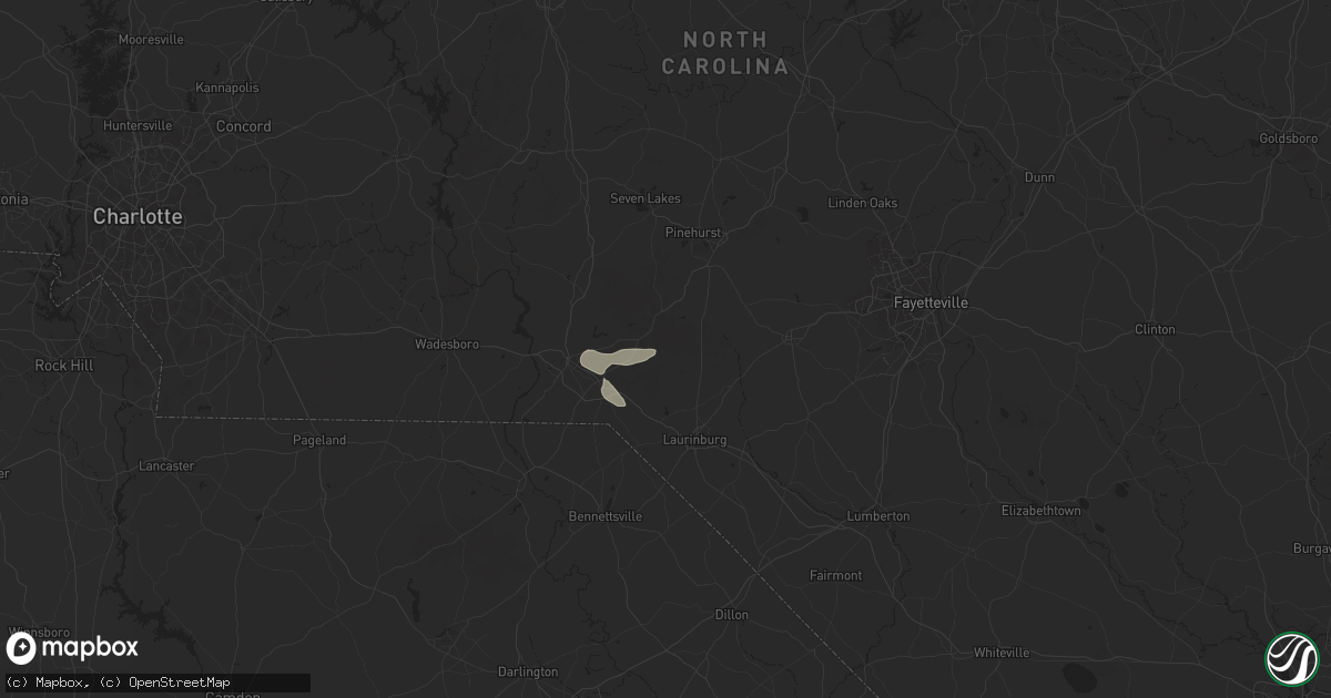 Hail map in Marston, NC on April 19, 2024