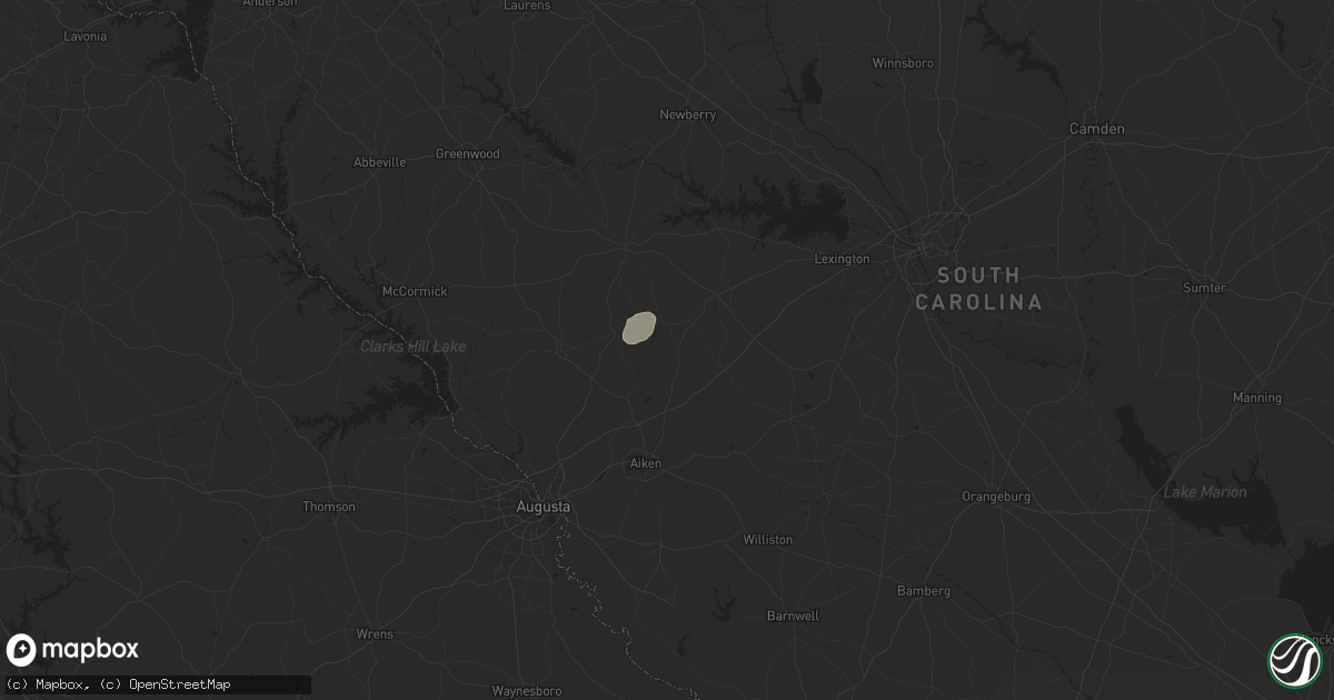 Hail map in Ridge Spring, SC on April 19, 2024
