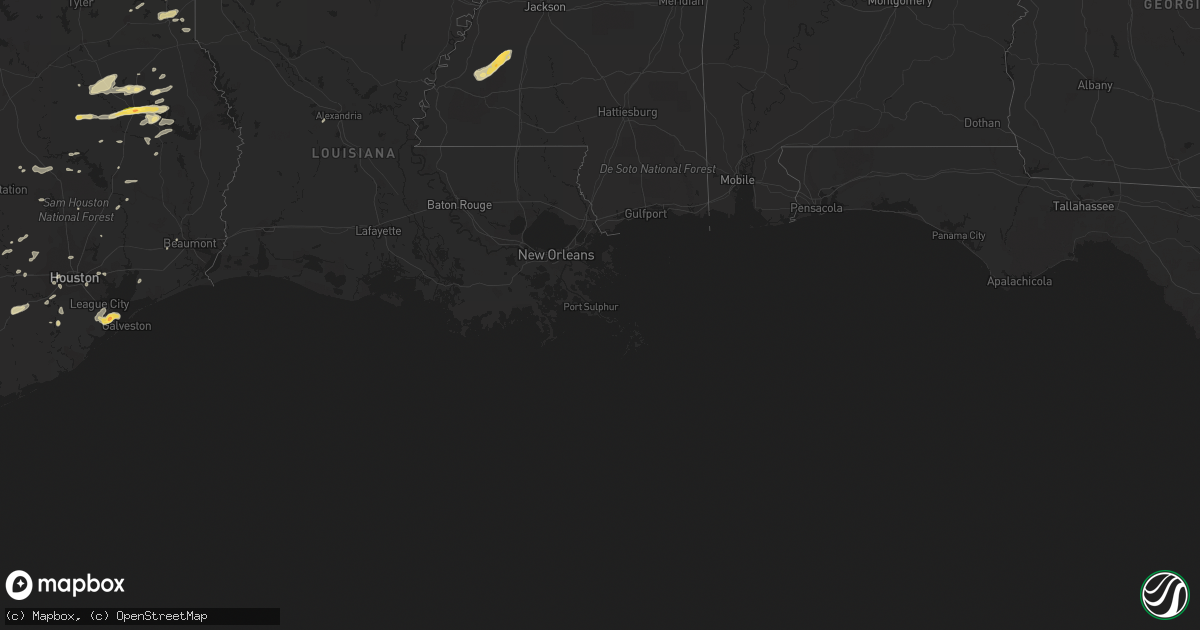 Hail map in Florida on April 20, 2012
