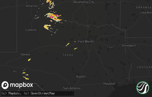 Hail map preview on 04-20-2014