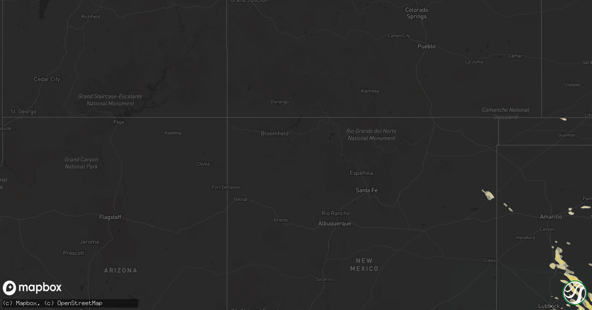 Hail map in Texas on April 20, 2016