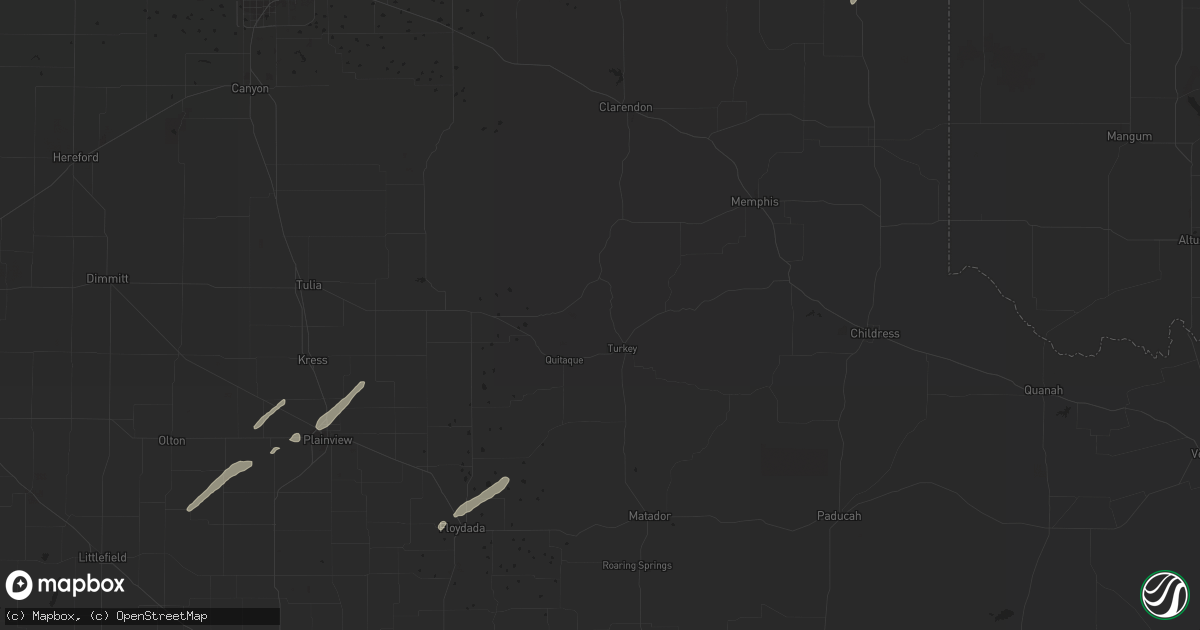 Hail map in Shamrock, TX on April 20, 2018