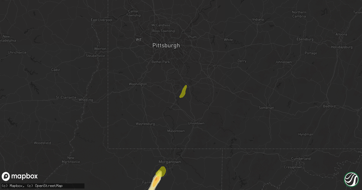 Hail map in Allenport, PA on April 20, 2019