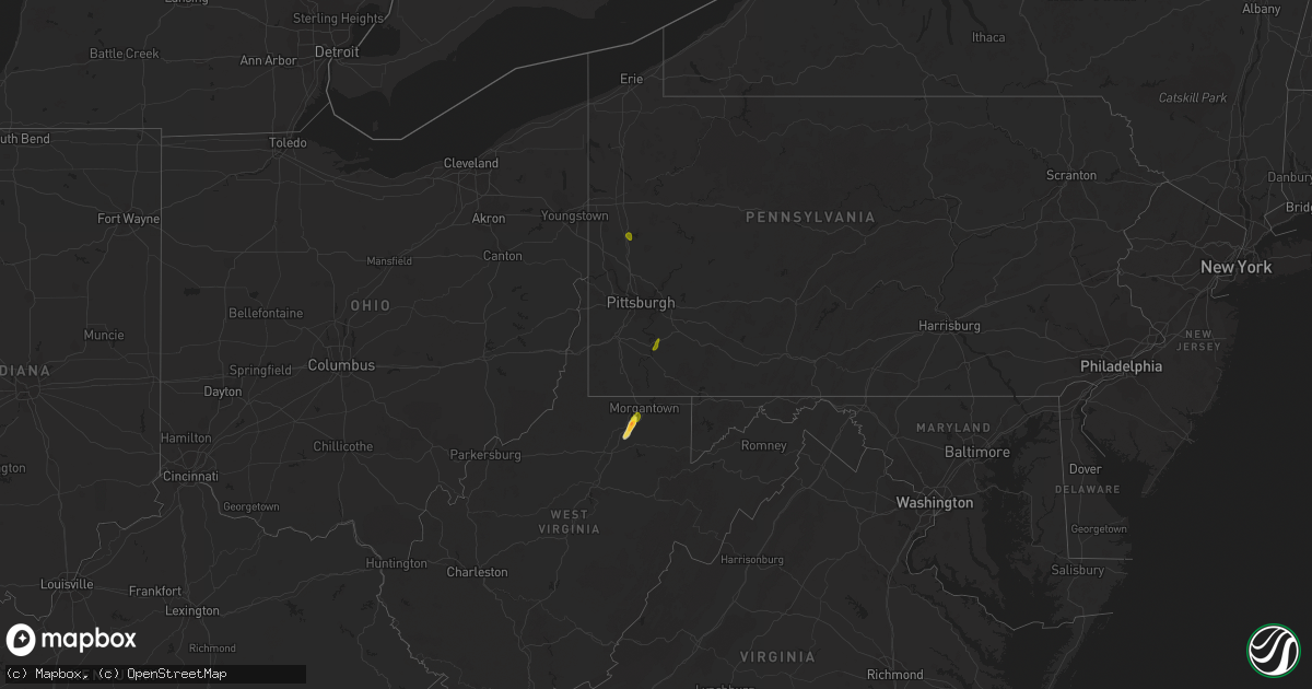 Hail map on April 20, 2019