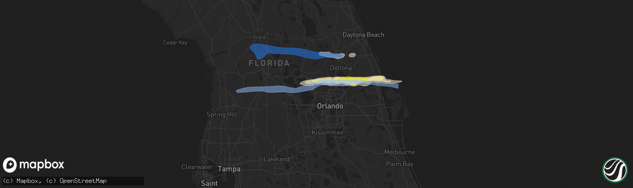 Hail map in Apopka, FL on April 20, 2020