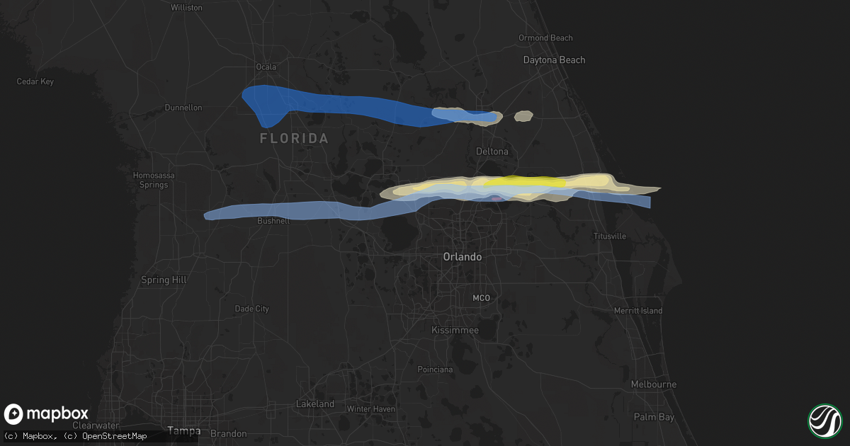 Hail map in Apopka, FL on April 20, 2020