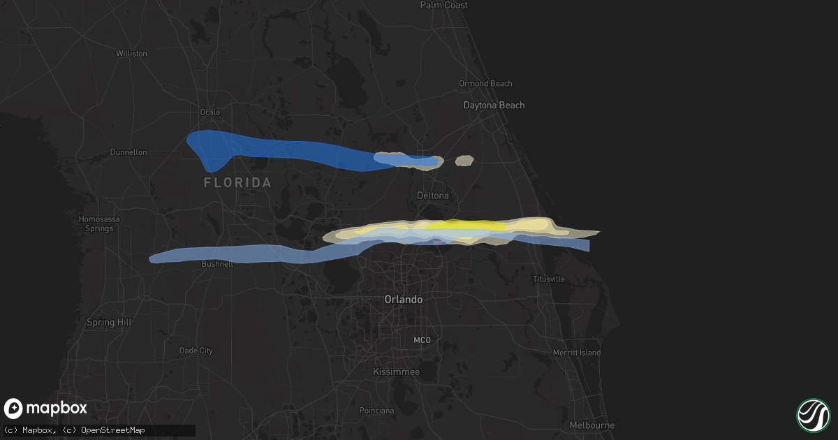 Hail map in Sanford, FL on April 20, 2020
