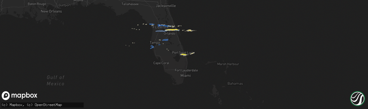 Hail map on April 20, 2020