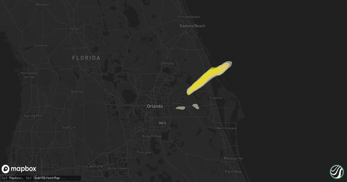 Hail map in Oviedo, FL on April 20, 2021