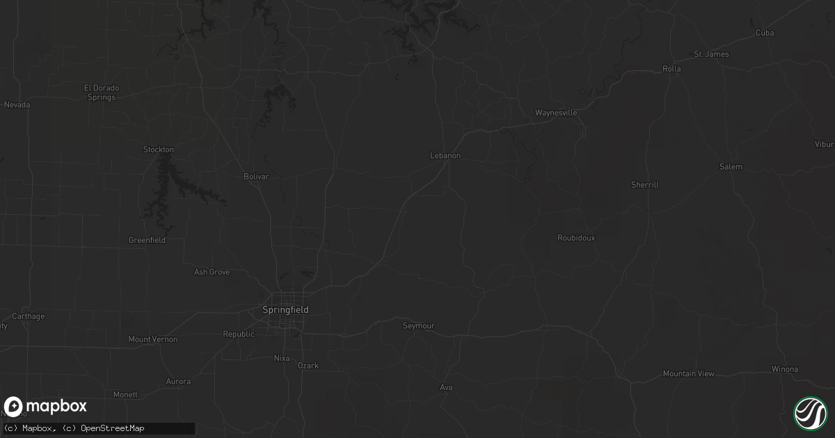 Hail map in Canton, IL on April 20, 2023