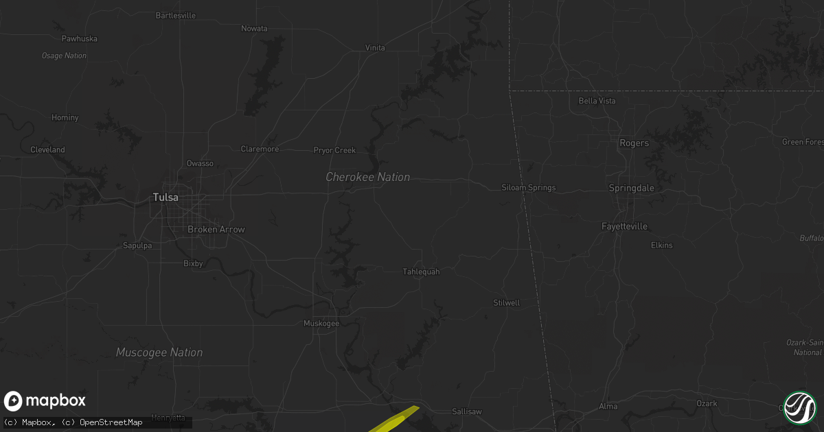 Hail map in Mullin, TX on April 20, 2023