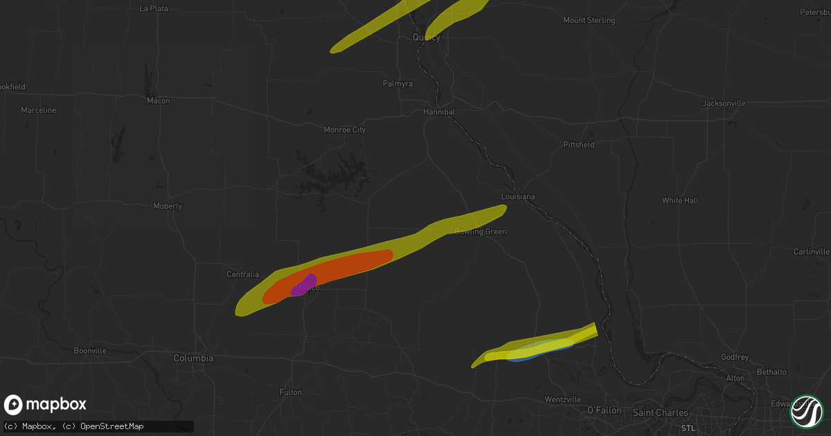 Hail map in Orion, IL on April 20, 2023