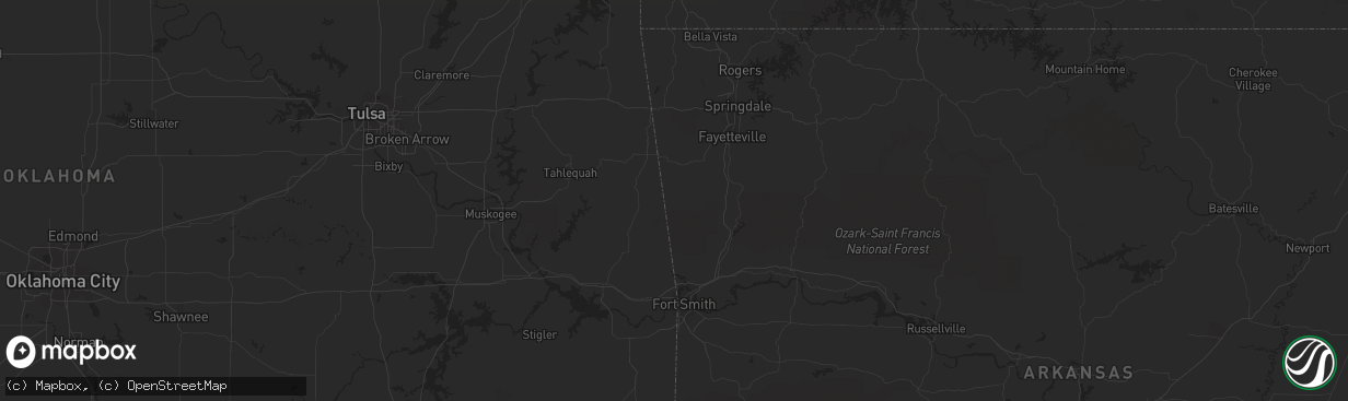 Hail map in Uvalde, TX on April 20, 2023