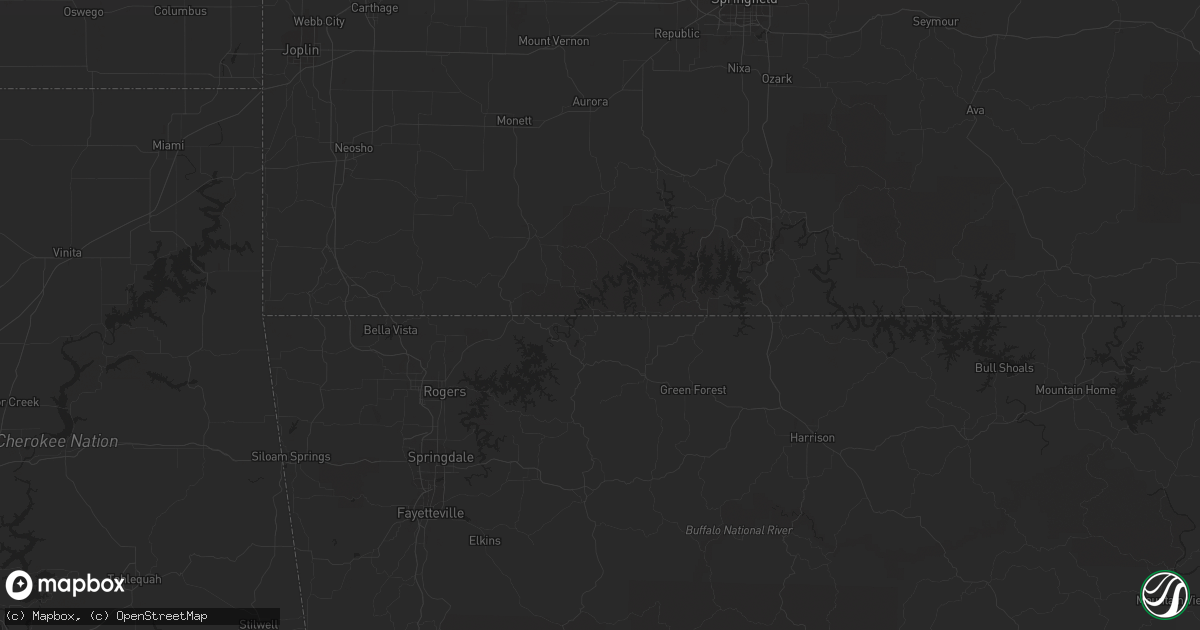 Hail map in Wellsville, MO on April 20, 2023