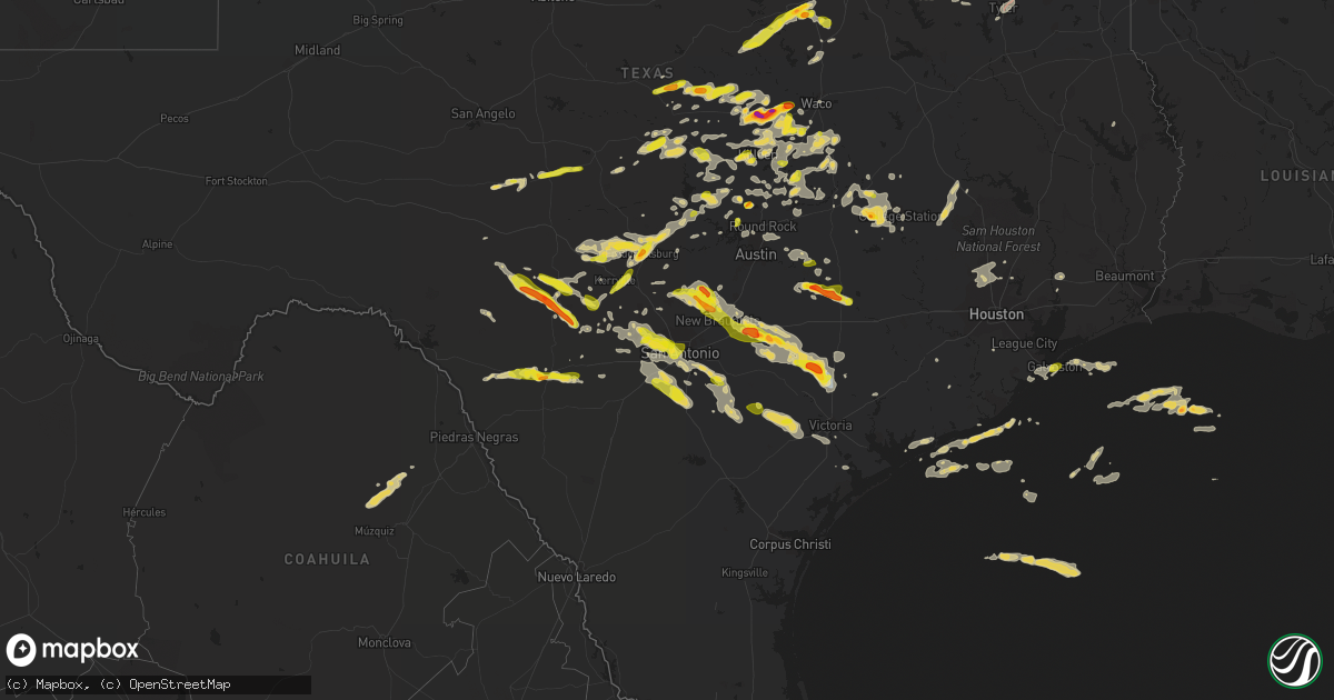 Hail map on April 20, 2023