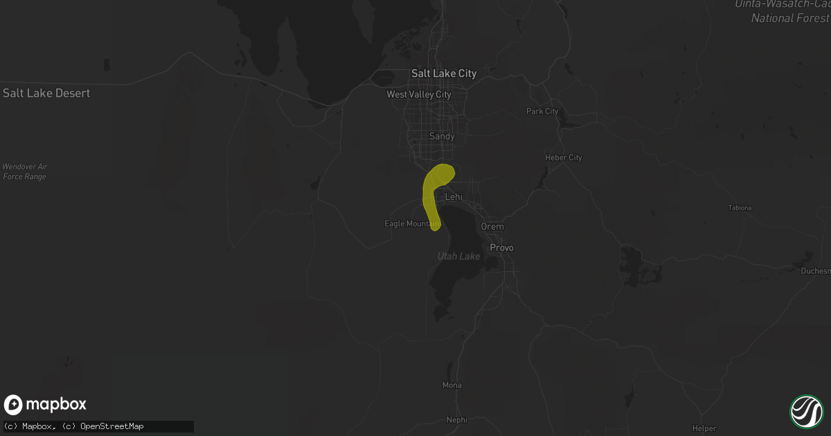 Hail map in Eagle Mountain, UT on April 21, 2010