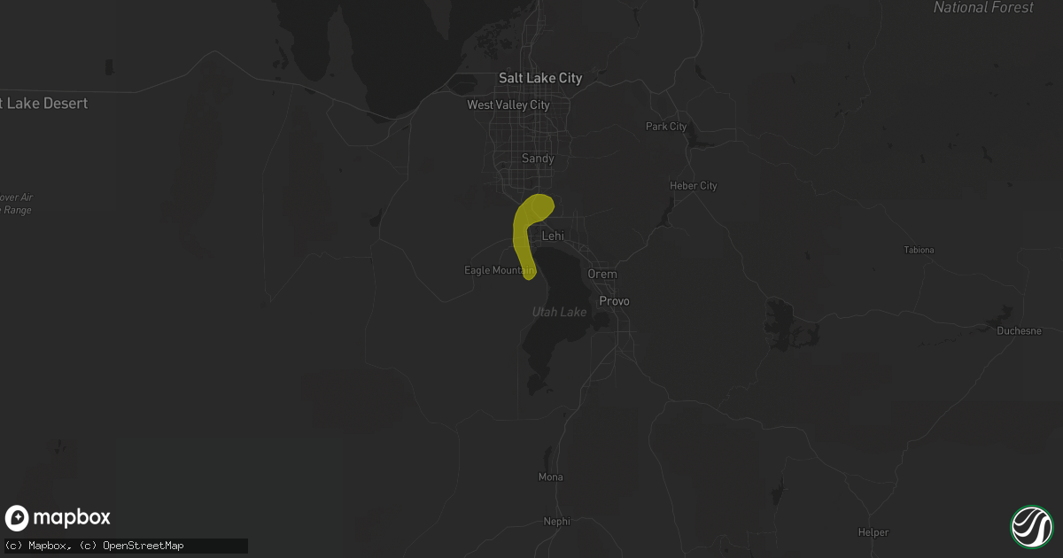 Hail map in Saratoga Springs, UT on April 21, 2010