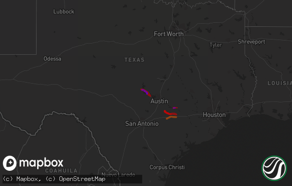 Hail map preview on 04-21-2013
