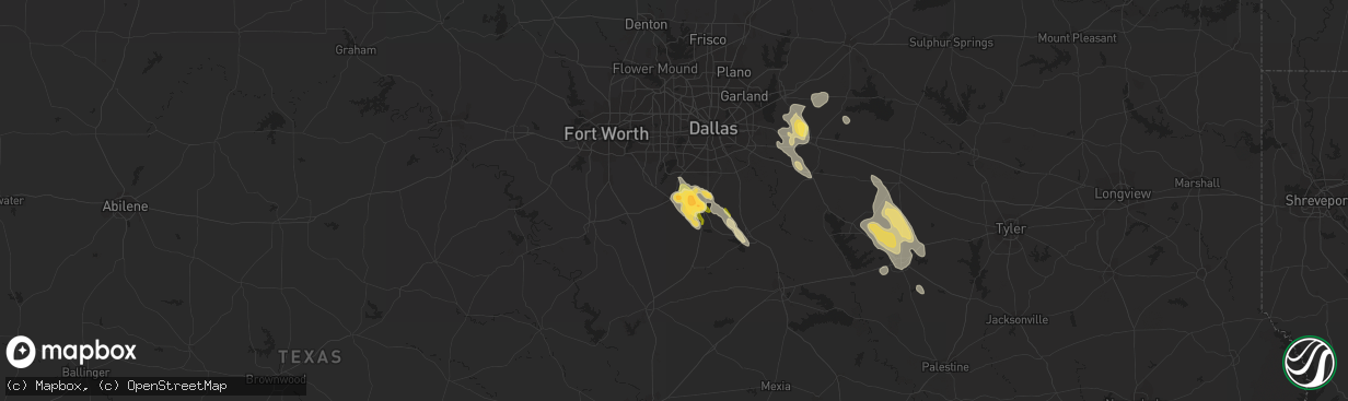 Hail map in Midlothian, TX on April 21, 2014