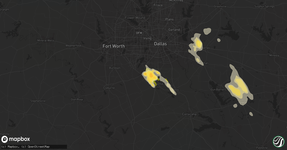 Hail map in Midlothian, TX on April 21, 2014