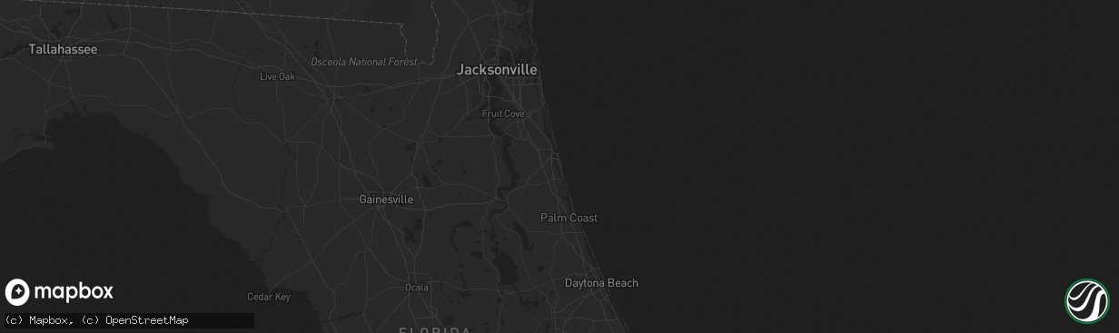 Hail map in Saint Augustine, FL on April 21, 2015