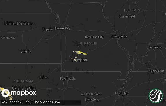 Hail map preview on 04-21-2015