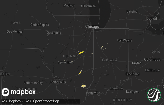 Hail map preview on 04-21-2016