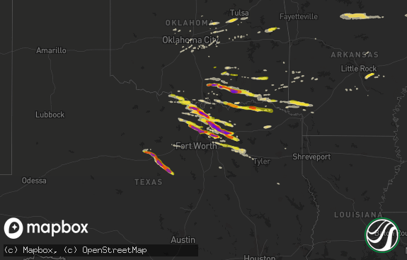 Hail map preview on 04-21-2017