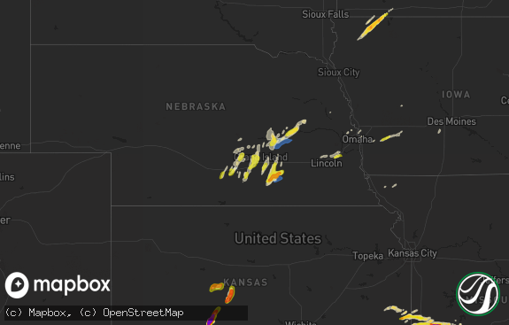 Hail map preview on 04-21-2022