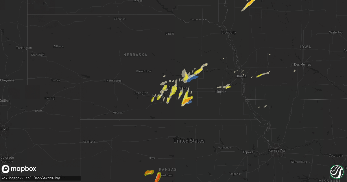 Hail map on April 21, 2022