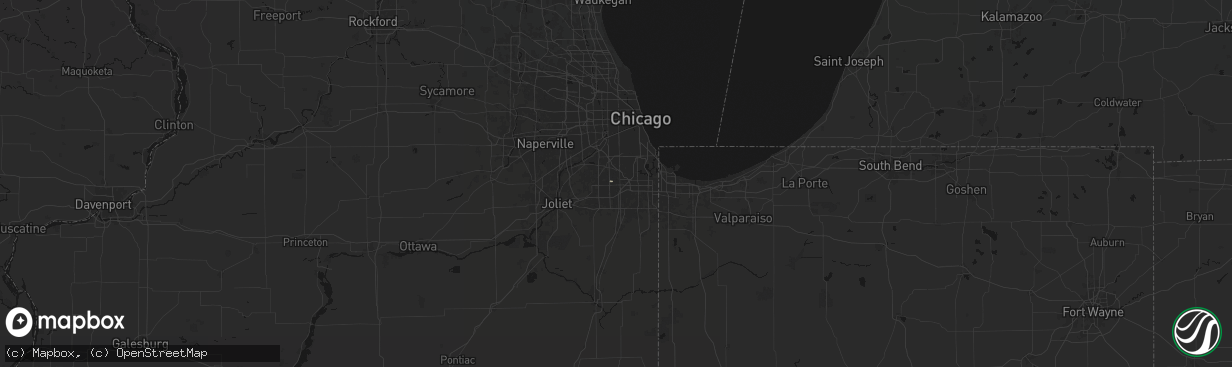 Hail map in Oak Forest, IL on April 21, 2026