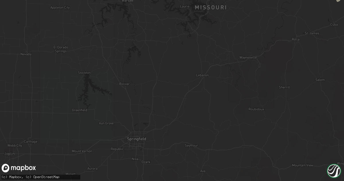 Hail map in Saint Charles, MO on April 22, 2011