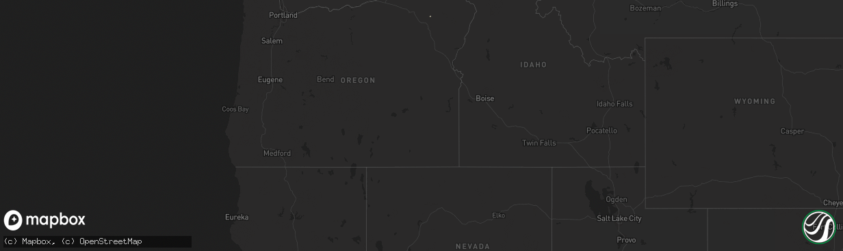 Hail map in Nevada on April 22, 2012